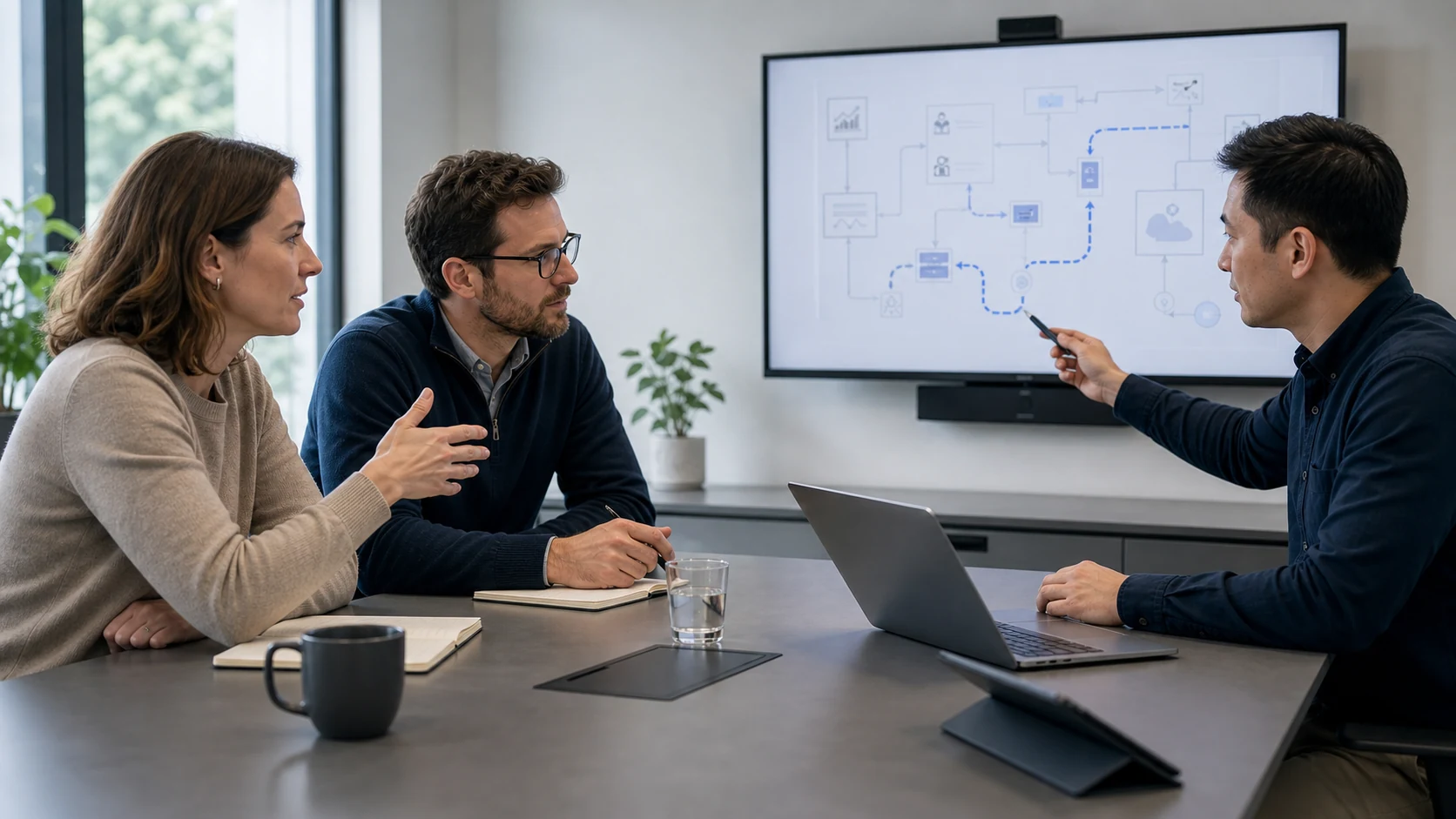 Robotics project discussion between Ipsum Tek and an operations team