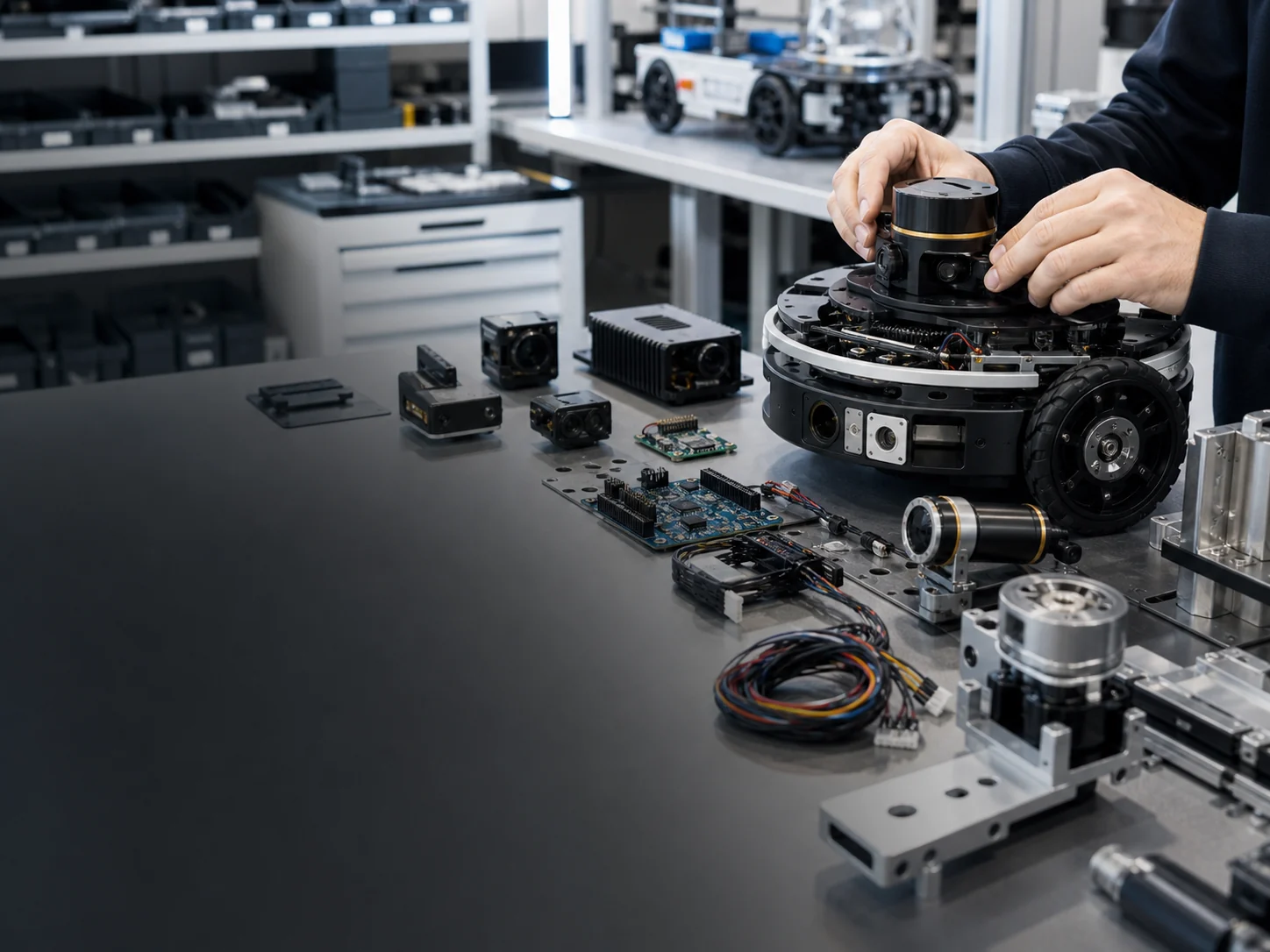 Robotics technology building blocks used in modular robot design