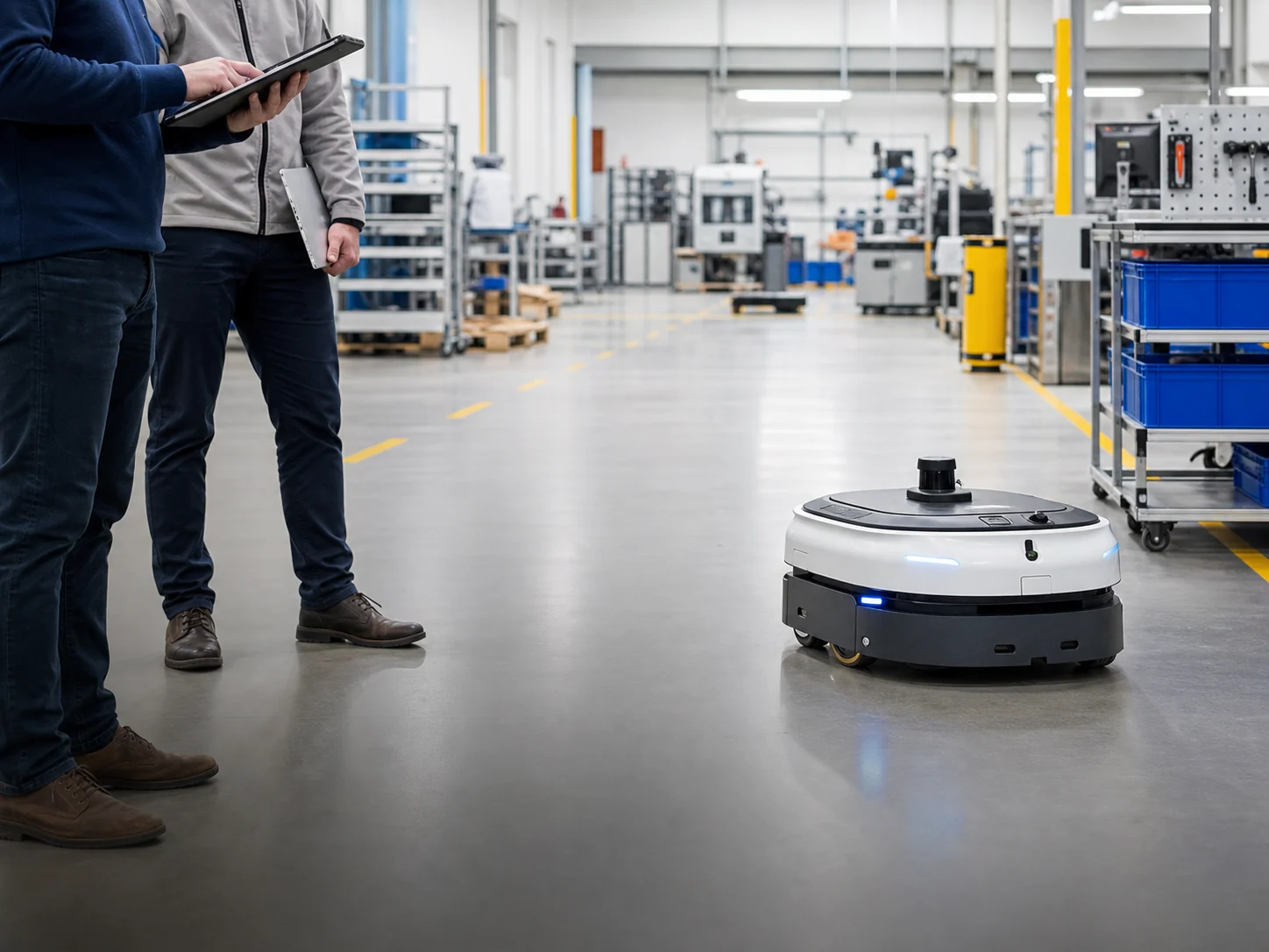 Autonomous robot adapted to real-world operational applications