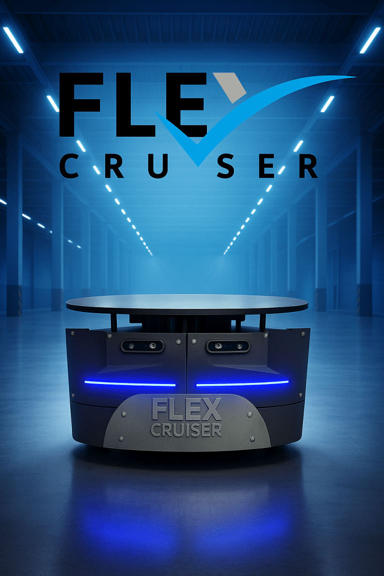 industrial AMR FLEX CRUISER in Industrial Warehouse